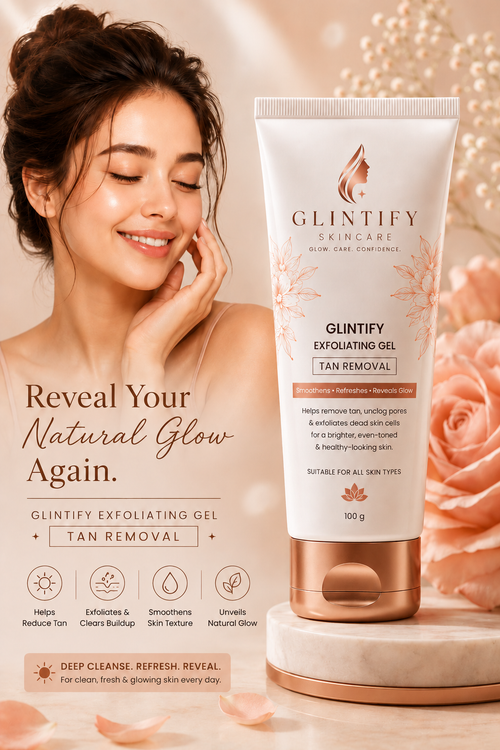 GLINTIFY Tan Removal Exfoliating Gel
