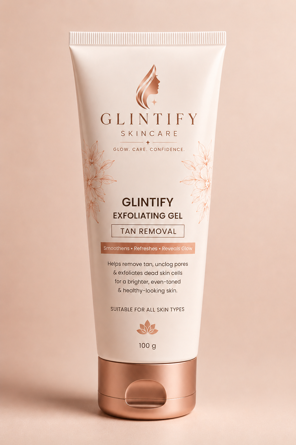GLINTIFY Tan Removal Exfoliating Gel